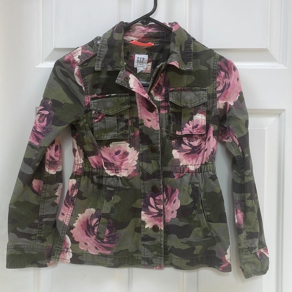 Youth Medium Gap Camo Shirt Jacket